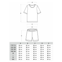 Yoclub Chlapecké krátké bavlněné pyžamo PIA-0032C-A110 Vícebarevné