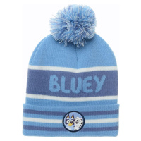 Světle modrá chlapecká čepice s bambulí Bluey