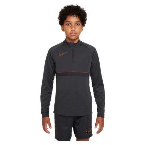 Nike DRI-FIT ACADEMY Chlapecké fotbalové tričko, tmavě šedá, velikost