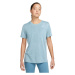 Nike DRI-FIT Dámské tréninkové tričko, světle modrá, velikost