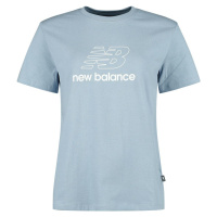 New Balance Tričko s potiskem NB Sport Jersey Standard Dámské tričko modrošedá