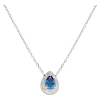Amen Okouzlující stříbrný náhrdelník se zirkony Diamonds CLGOBBLBZ (řetízek, přívěsek)