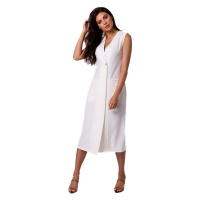 Bewear Dámské midi šaty Annaree B254 krémová Bílá