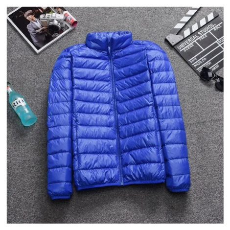 Pánská zimní bunda s kapucí – vatovaná, lehká, teplá