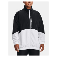 Under Armour Bunda Woven FZ Oversized Jacket-BLK - Dámské