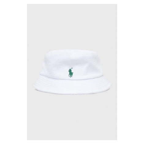 Bavlněná čepice Polo Ralph Lauren bílá barva