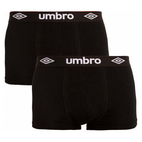2PACK pánské boxerky Umbro černé (UMUM0241F)