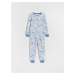 Reserved - Dvoudílná pyžamová souprava s potiskem - Bílá