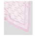 Šátek karl lagerfeld k/monogram pleated scarf růžová