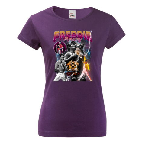 Dámské tričko s potiskem Freddie Mercury - tričko pro fanoušky BezvaTriko