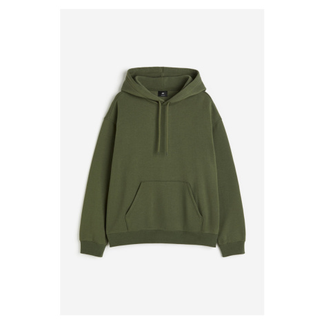 H & M - Mikina's kapucí Loose Fit - zelená H&M