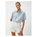 Koton Short Sleeve Shirt Pocket Modal Blended