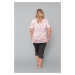 Dámské krátké pyžamo Italian Fashion Garden růžové
