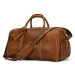 Vintážní kožená taška 52cm cestovní weekend bag