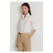 Košile Lauren Ralph Lauren dámská, bílá barva, regular, s klasickým límcem