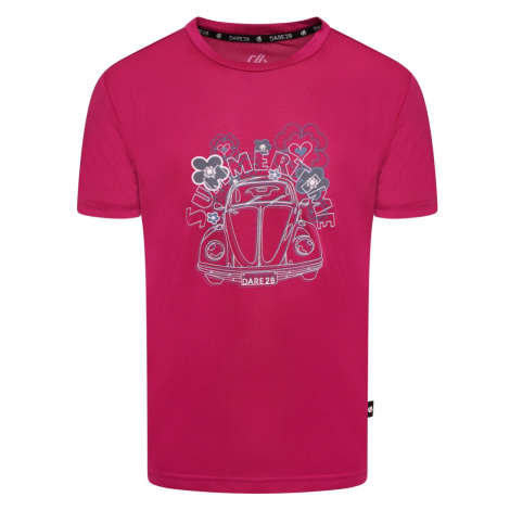 Dětské funkční tričko Dare2b RIGHTFUL tmavě růžová Dare 2b