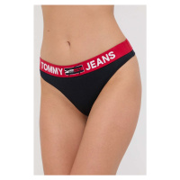 Tanga Tommy Jeans tmavomodrá barva, UW0UW02823