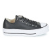 Converse CHUCK TAYLOR ALL STAR LIFT CLEAN OX LEATHER Černá