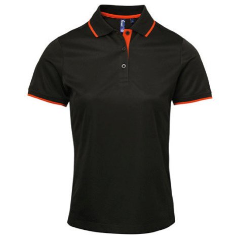 Premier Workwear Dámské funkční polo triko PR619 Black