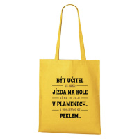 DOBRÝ TRIKO Bavlněná taška Být učitel Barva: Žlutá
