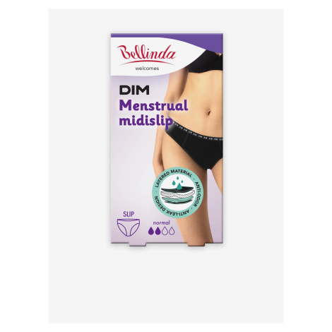 Černé menstruační kalhotky Bellinda MENSTRUAL SLIP NORMAL