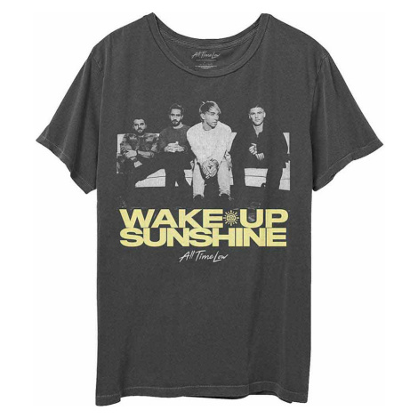 All Time Low tričko, Faded Wake Up Sunshine Charcoal Grey, pánské RockOff