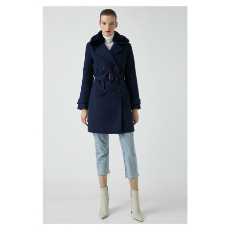 Koton Coat - Navy blue - Double-breasted