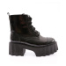 DGN Es802 Women's Thick Sole Lace-Up Boots.