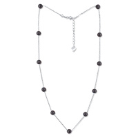 JwL Luxury Pearls Náhrdelník z něžných 11 pravých černých perel JL0752