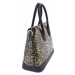 Dámská kožená kabelka s květovaným vzorem Arteddy - hořčicová