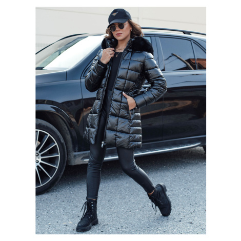 Dámská bunda WINTERZIP s kapucí Dstreet TY4565 Barva: Černá