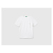 Benetton, T-shirt In Linen Blend With Pocket