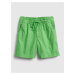 Zelené klučičí dětské kraťasy poplin pull-on shorts