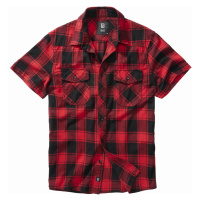 Pánská košile // Brandit Checkshirt Halfsleeve red/black