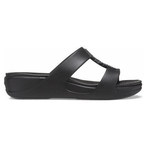 Crocs CrocsMontereyShimmerSlpOnWdg W Blk W9