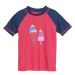 Dívčí tričko na koupání COLOR KIDS T-shirt W. Print, diva pink