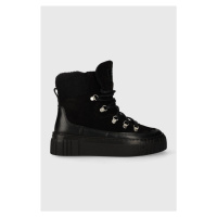 Semišové boty Gant Snowmont dámské, černá barva, na platformě, zateplené, 27543368.G00