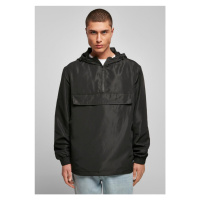 Recycled Basic Pull Over Jacket - black