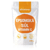 Allnature Epsomská sůl Vitamin C sůl do koupele 1000 g