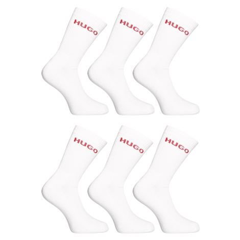 6PACK ponožky HUGO vysoké bílé (50510187 100) Hugo Boss