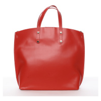 Atraktivní kožená kabelka Bailey, červená