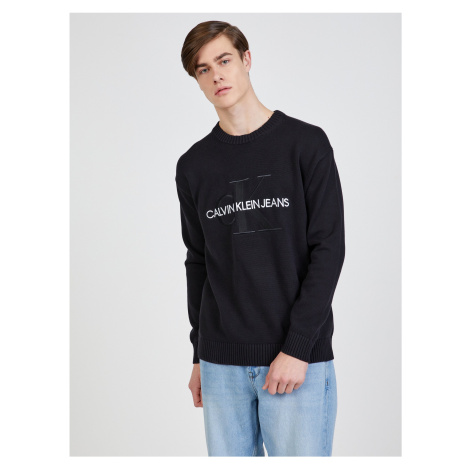 Černý pánský svetr Embroidery Calvin Klein Jeans