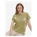 Světle zelené dámské tričko s potiskem Tom Tailor