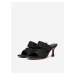 Černé dámské pantofle na podpatku ONLY Alysssa-4