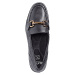Slipper obuv s bočními elastickými vsadkami Ara Černá