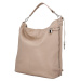 Velká kožená dámská kabelka růžová - ItalY Celinda Mat růžová