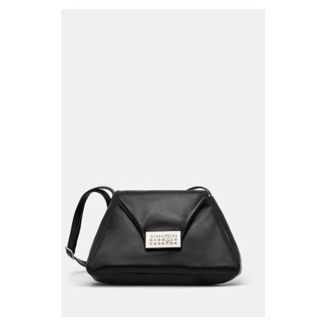Kožená kabelka MM6 Maison Margiela černá barva, SB5ZH0020