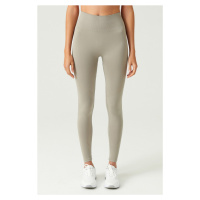 LOS OJOS x Melody Soft Khaki High Waist Seamless Sports Leggings Adorn