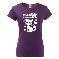 Dámské běžecké tričko Běhám jako kráva abych vypadala jako kočka
