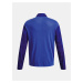 Modré pánské vzorované sportovní tričko s dlouhým rukávem Under Armour